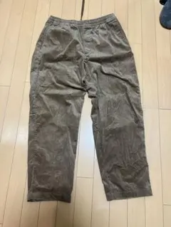 ブラウン コーデュロイ カジュアルパンツ