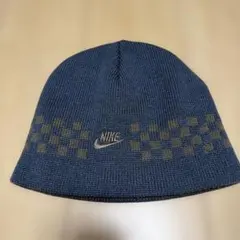 NIKE ニット帽 ビーニー チェッカー柄
