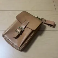 H.S.Dレザークラフト　メディスンバック　栃木レザー　ナチュラル　本革　バック