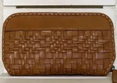 伝統工芸品 関川しな織 ポーチ　しな布　大きなポーチ 伝統工芸品 関川しな織 ポーチ - メルカリ
