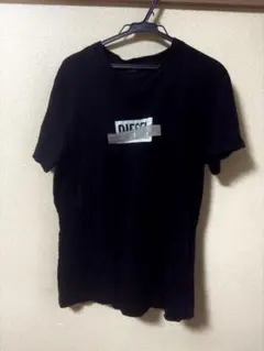 DIESEL ブラック Tシャツ ロゴ入り