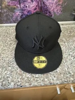 New Era 59FIFTY ブラック キャップ 7 8/5 ヤンキース