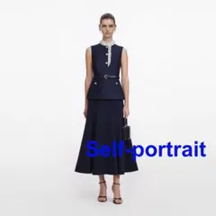 ✳️人気新作 新品SelfPortrait 黒ロングワンピース - メルカリ