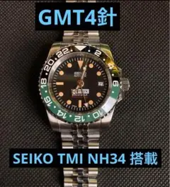 NH34搭載　MODカスタム オマージュ GMT ブラック×グレー　フルカスタム 2025年最新】nh34 gmtの人気アイテム - メルカリ