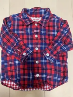 miki HOUSE チェック柄シャツ 80