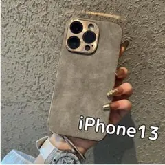 【セール】iPhone13 ケース カバー レザー ヴィンテージ風 無地 韓国のサムネイル