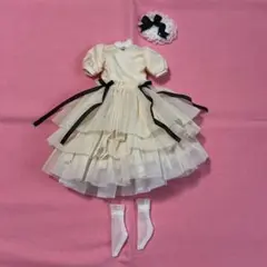 ディーラー様製 27cmドールサイズ ドレス ワンピース フリルスカート