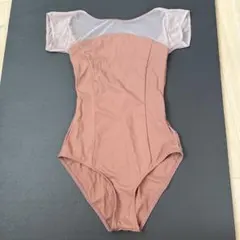 LINARINA 半袖ピンクレオタード　Mサイズ