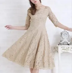 LACELADIES レースレディース 総レースワンピース