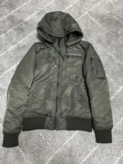 ALPHA フード付き MA-1ジャケット