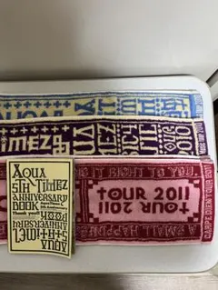 AQUATIMEZ アクアタイムズタオル３枚&パンフレット&ストラップ５点セット