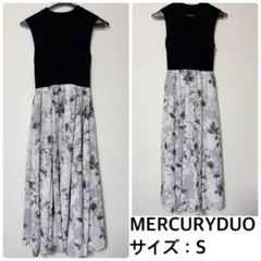 MERCURYDUO❤️フラワードッキングノースリワンピース