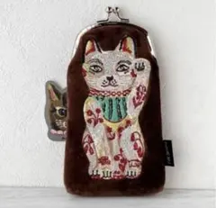 新品　ナタリーレテ　ロングパース　がまぐち　C 猫　ねこ　ネコ　キャット