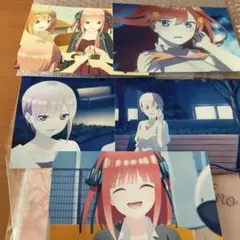 五等分の花嫁 映画の特典ブロマイド5枚セット、ポスター、クリアファイル2枚など