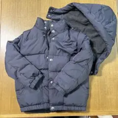 ダークグレーダウンジャケット 中綿入り