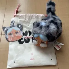 クライベイビーCRYBABY 猫ぬいぐるみペンダント　青デニム