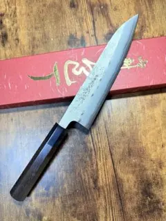 義弘作 三徳 包丁 銀三鋼 梨地 山脇刃物製作所 紫檀八角柄 - メルカリ