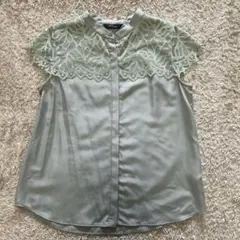 URBAN RESEARCH ROSSOウォッシャブルヨークレースブラウス