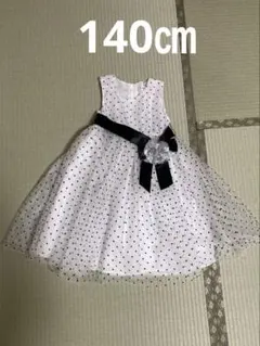 Ribbon Carleux ドット柄ドレス 140cm ピアノ発表会