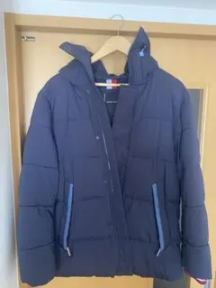 ネイビー キルティングダウンジャケット