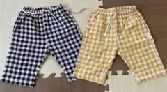 チェック柄パンツ　80センチ　韓国ノーブンド　新品未使用　バースデイ　しまむら