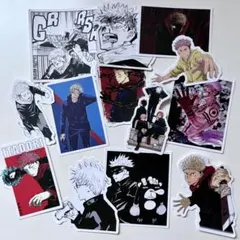 呪術廻戦ステッカー　シール　虎杖悠二　伏黒　五条悟　釘崎野薔薇　ウエハース