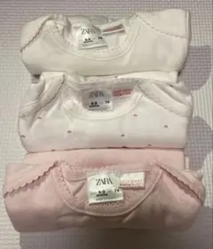 ZARA ベビー肌着 6-9ヶ月 （74) 3枚セット