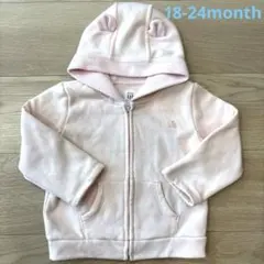 baby GAP ベビー パーカー ピンク 18-24months くま耳　90
