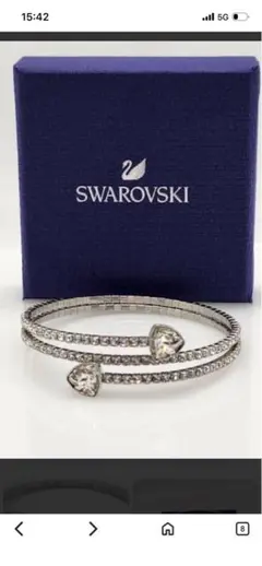 スワロフスキー Swarovski Twisty Triangle バングル