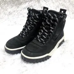 美品 DIESEL サイドジップ レザー ハイカット スニーカー 厚底 23のサムネイル