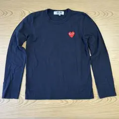 PLAY COMME des GARCONS ネイビー 長袖 Tシャツ M
