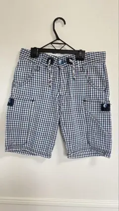 A JEANS チェック柄ショートパンツ