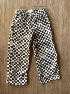 ZARAキッズ　チェック柄 ロングパンツ 116 6y