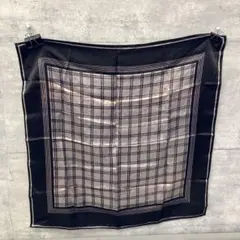 バンダナ スカーフ 大判スカーフ チェック柄 薄手 服飾小物 ファッション