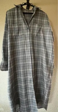 チェックシャツワンピース