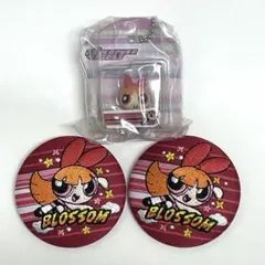 パワーパフガールズ　ブロッサム　缶バッチ　パッケージチャーム