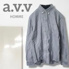 g2【アーヴェヴェ】シャツ/美品 オム ビジネス 綿100% 着回し 上質 人気