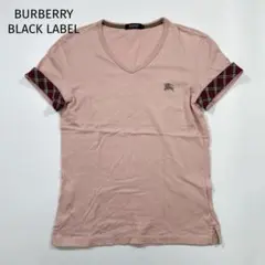 BURBERRY BLACK LABEL 半袖 カットソー 1 ピンク 刺繍