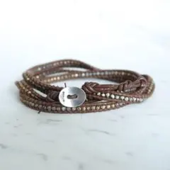 CHAN LUU チャンルー 4連 ブレスレット ブラウン 約90cm