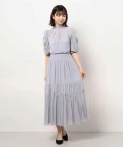 SNIDEL ティアードワンピース ミント 1 - メルカリ