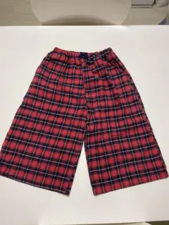 ガウチョパンツ　チェック　女の子　130