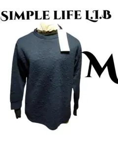 simplelife L.I.Bエンボス花柄トップス&インナーM新品NVBL
