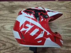 FOX V1 蛍光ピンクとホワイト モトクロスヘルメットオフロード
