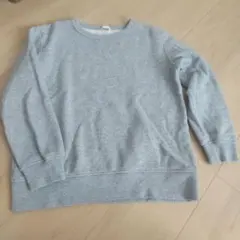 【150cm】GU グレー トレーナー