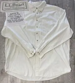 【コーデュロイシャツ】 L.L.Bean オフホワイト