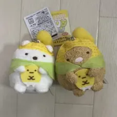 すみっコぐらし　ほかほかコーンスープ　マスコットキーチェーン　しろくま　とんかつ