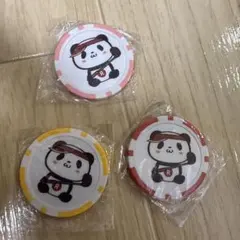 楽天GORA パンダ マーカー 3個セット ゴルフマーカー 非売品