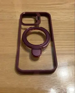 iPhone17ケーススタンド機能付き MagSafe対応 ボルドー