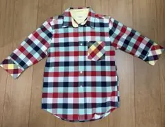 TOMMYチェック柄 7分袖 シャツ