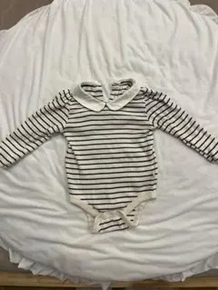 GAP 襟付きロンパース ボーダー柄